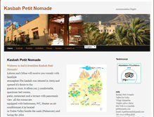 Tablet Screenshot of kasbah-petitnomade.com